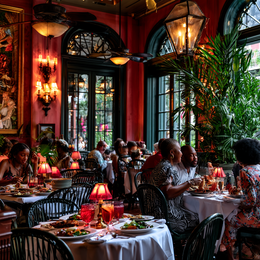 Fully booked restaurant dining room - LevelUp Social case study