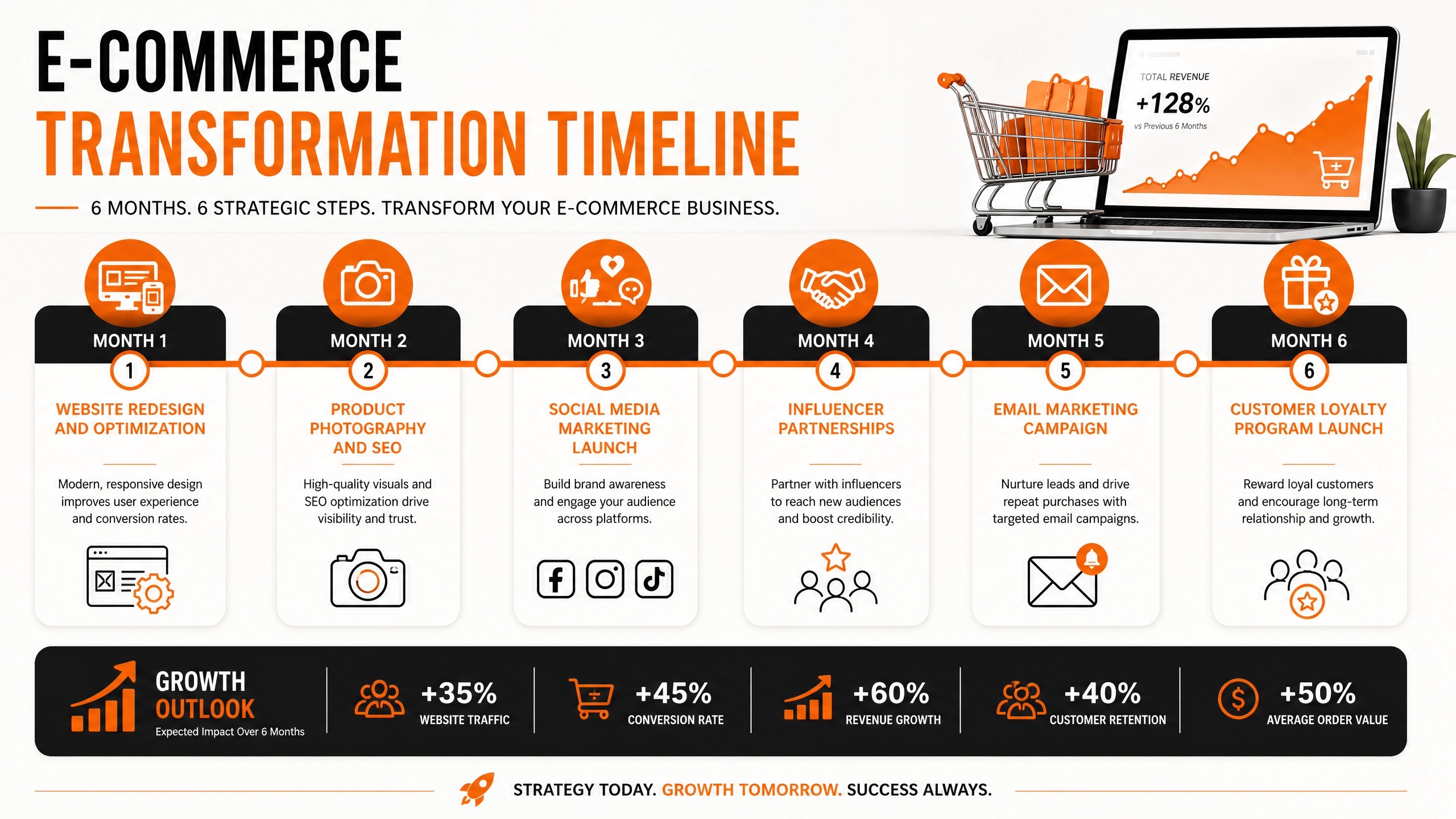 E-Commerce Transformation Timeline — LevelUp Social